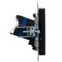 BRITE Розетка двойная RJ11+RJ45 кат.5E РК/Т12-БрЧ черный IEK