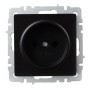 BRITE Розетка 1-местная без заземления без защитных шторок 10А РС10-1-0-БрЧ черный IEK