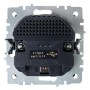 BRITE Розетка 1-местная с заземлением с защитными шторками 16А с USB A+A 5В 3,1А РЮш10-2-БрЧ черный IEK