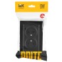 BRITE Розетка 2-местная без заземления с защитными шторками 10А в сборе РСш12-2-БрЧ черный IEK