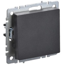 BRITE Выключатель 1-клавишный 10А ВС10-1-0-БрЧ черный IEK