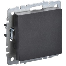 BRITE Выключатель 1-клавишный перекрестный 10А ВС10-1-3-БрЧ черный IEK