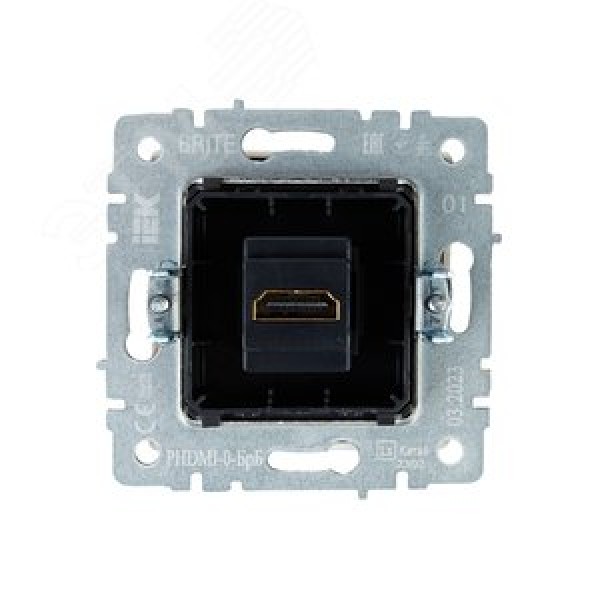 BRITE Розетка HDMI РHDMI-0-БрБ белый IEK