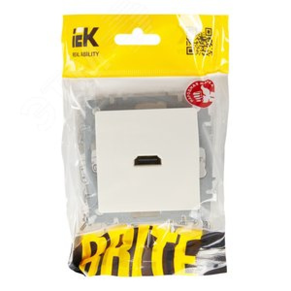 BRITE Розетка HDMI РHDMI-0-БрБ белый IEK