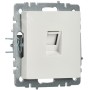 BRITE Розетка компьютерная RJ45 кат.5E РК10-БрБ белый IEK