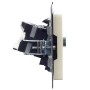 BRITE Розетка двойная TV+RJ45 кат.5E РТВ/РК12-БрКр бежевый IEK