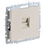 BRITE Розетка компьютерная RJ45 кат.5E РК10-БрКр бежевый IEK