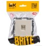 BRITE Розетка компьютерная RJ45 кат.5E РК10-БрКр бежевый IEK