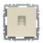 BRITE Розетка компьютерная RJ45 кат.5E РК10-БрКр бежевый IEK
