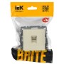 BRITE Розетка компьютерная RJ45 кат.6 РК11-БрКр бежевый IEK