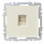 BRITE Розетка компьютерная RJ45 кат.6 РК11-БрКр бежевый IEK