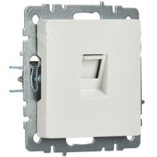 BRITE Розетка компьютерная RJ45 кат.6 РК11-БрБ белый IEK