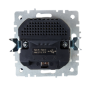 BRITE Розетка 1-местная с заземлением с защитными шторками 16А с USB A+C 18Вт РЮш11-1-БрМ маренго IEK