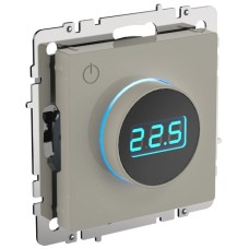 BRITE Термостат электронный с индикацией ТС10-1-БрКр бежевый IEK