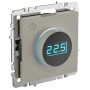 BRITE Термостат электронный с индикацией ТС10-1-БрКр бежевый IEK