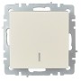 BRITE Выключатель 1-клавишный с индикацией 10А ВС10-1-1-БрКр бежевый IEK