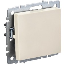 BRITE Выключатель 1-клавишный перекрестный 10А ВС10-1-3-БрКр бежевый IEK