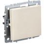 BRITE Выключатель 1-клавишный перекрестный 10А ВС10-1-3-БрКр бежевый IEK