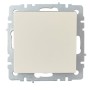 BRITE Выключатель 1-клавишный перекрестный 10А ВС10-1-3-БрКр бежевый IEK