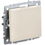 BRITE Выключатель 1-клавишный самовозвратный 10А ВС10-1-4-БрКр бежевый IEK