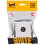 BRITE Розетка TV проходная РТВ10-0-БрЖ жемчуг IEK