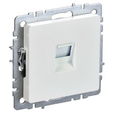 BRITE Розетка компьютерная RJ45 кат.5E РК10-БрЖ жемчуг IEK