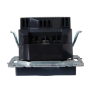 BRITE Розетка 1-местная с заземлением с защитными шторками 16А с USB A+C 18Вт РЮш11-1-БрМ маренго IEK