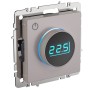 BRITE Термостат электронный с индикацией ТС10-1-БрЖ жемчуг IEK