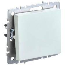BRITE Выключатель 1-клавишный самовозвратный 10А ВС10-1-4-БрЖ жемчуг IEK