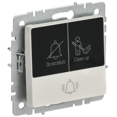 BRITE Кнопка звонка с индикацией для отелей 10А ВС10-1-9-БрЖ жемчуг IEK