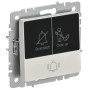 BRITE Кнопка звонка с индикацией для отелей 10А ВС10-1-9-БрЖ жемчуг IEK