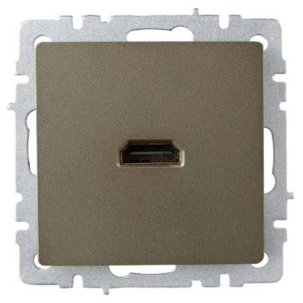 BRITE Розетка HDMI РHDMI-0-БрШ шампань IEK