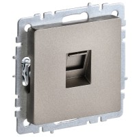 BRITE Розетка компьютерная RJ45 кат.5E РК10-БрШ шампань IEK