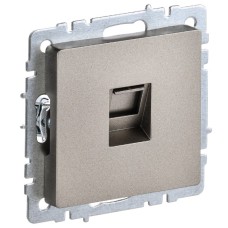 BRITE Розетка компьютерная RJ45 кат.5E РК10-БрШ шампань IEK