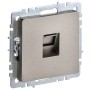 BRITE Розетка компьютерная RJ45 кат.5E РК10-БрШ шампань IEK