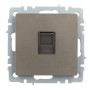 BRITE Розетка компьютерная RJ45 кат.5E РК10-БрШ шампань IEK
