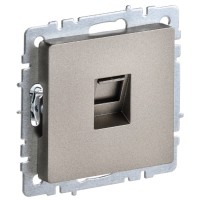 BRITE Розетка компьютерная RJ45 кат.6 РК11-БрШ шампань IEK
