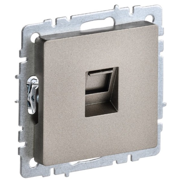 BRITE Розетка компьютерная RJ45 кат.6 РК11-БрШ шампань IEK