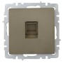 BRITE Розетка компьютерная RJ45 кат.6 РК11-БрШ шампань IEK