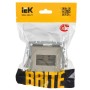 BRITE Розетка компьютерная двойная RJ45 кат.6 РК11-2-БрШ шампань IEK