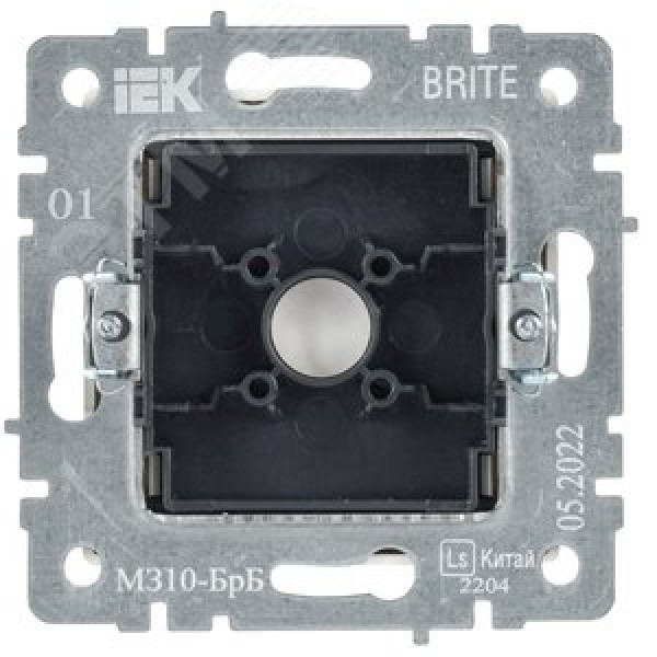 BRITE Заглушка с суппортом МЗ10-БрБ белый IEK