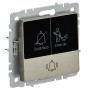 BRITE Кнопка звонка с индикацией для отелей 10А ВС10-1-9-БрШ шампань IEK