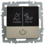 BRITE Кнопка звонка с индикацией для отелей 10А ВС10-1-9-БрШ шампань IEK