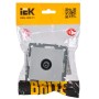 BRITE Розетка TV проходная РТВ10-0-БрА алюминий IEK