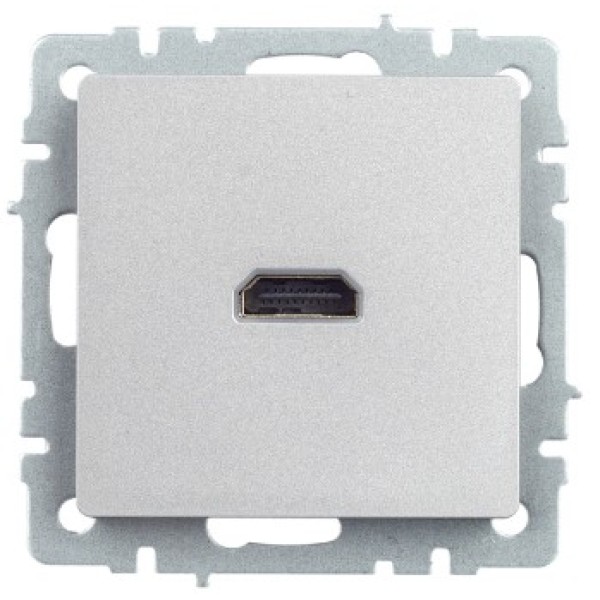 BRITE Розетка HDMI РHDMI-0-БрА алюминий IEK