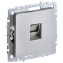 BRITE Розетка компьютерная RJ45 кат.5E РК10-БрА алюминий IEK