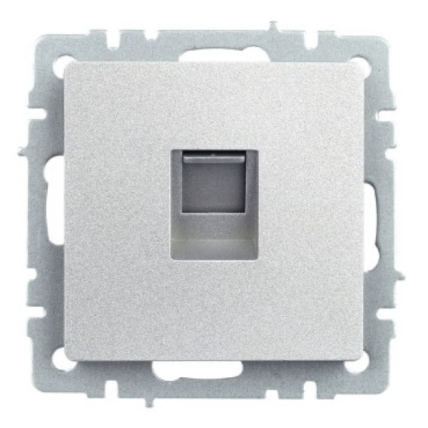 BRITE Розетка компьютерная RJ45 кат.5E РК10-БрА алюминий IEK