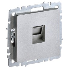 BRITE Розетка компьютерная RJ45 кат.6 РК11-БрА алюминий IEK