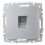 BRITE Розетка компьютерная RJ45 кат.6 РК11-БрА алюминий IEK