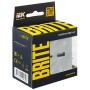 BRITE Розетка USB A+C 18Вт РЮ11-1-БрА алюминий IEK